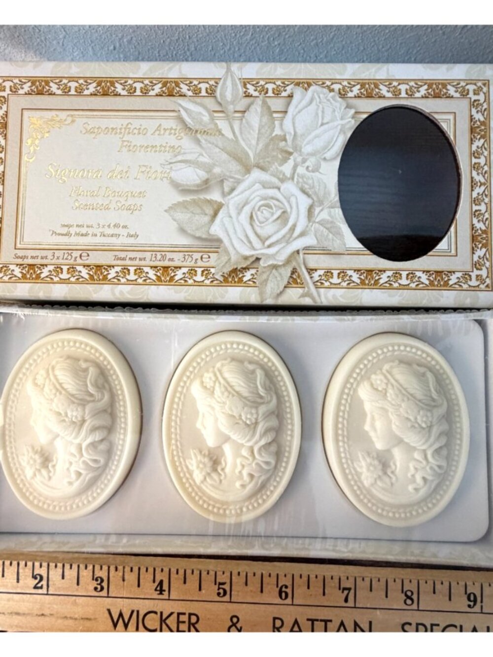 Saponificio Artigianale Fiorentino Signora dei Fiori Soap Set 3x4.40 Bars Floral